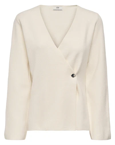 JDY - JDYPrime Life V-Neck Cardigan - Whitecap Gray